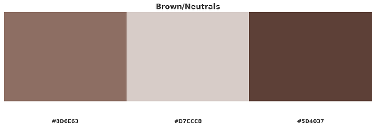 Brown/neutral colour palette