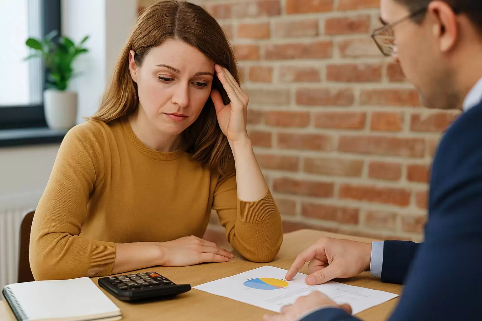 Woman working out budget while applying for website and marketing grant in New Brunswick, Canada
