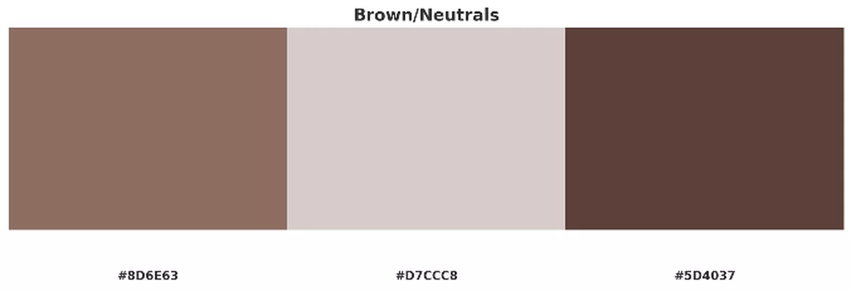 Brown/neutral colour palette
