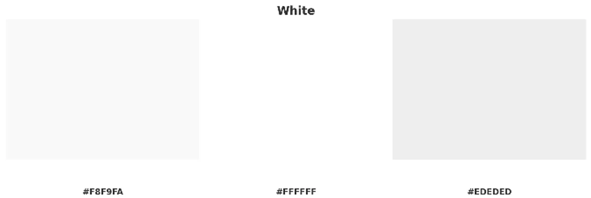 White colour palette